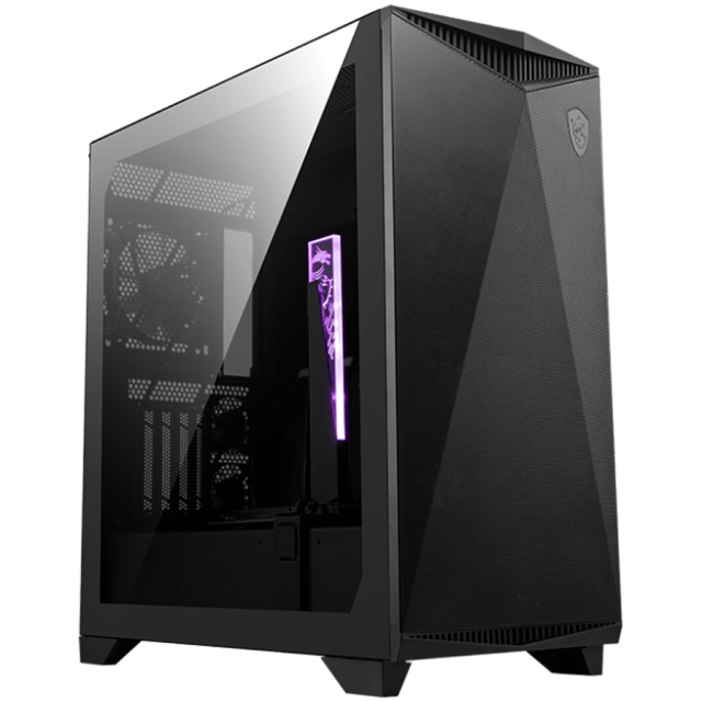 Кутия MSI MPG GUNGNIR 300P AIRFLOW, Mid-Tower, 2x USB 3.2 Gen 1 Type-A, 1x USB 3.2 Gen 2x2 Type-C, 1x Audio/1x Mic, E-ATX, ATX, M-ATX, ITX 