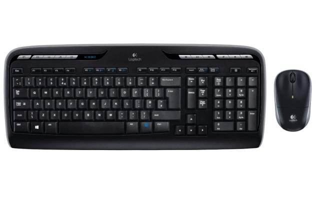 Комплект клавиатура и мишка Logitech Combo MK330 Wireless, безжични, USB, черни