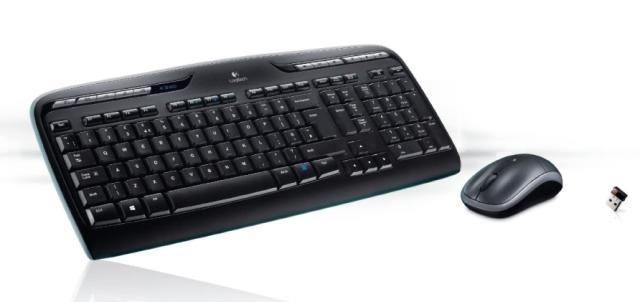 Комплект клавиатура и мишка Logitech Combo MK330 Wireless, безжични, USB, черни