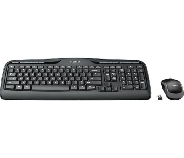 Комплект клавиатура и мишка Logitech Combo MK330 Wireless, безжични, USB, черни