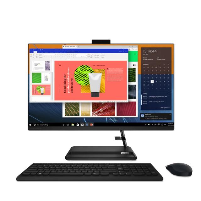 Kомпютър All in One Lenovo IdeaCentre AIO 3 27ALC6, AMD Ryzen 5 7530U 6C (2.0/4.5GHz, 16MB), 27" (68.58cm) Full HD IPS Anti-Glare, 16GB DDR4, 512GB SSD NVMe, 2x USB 3.2, Free DOS
