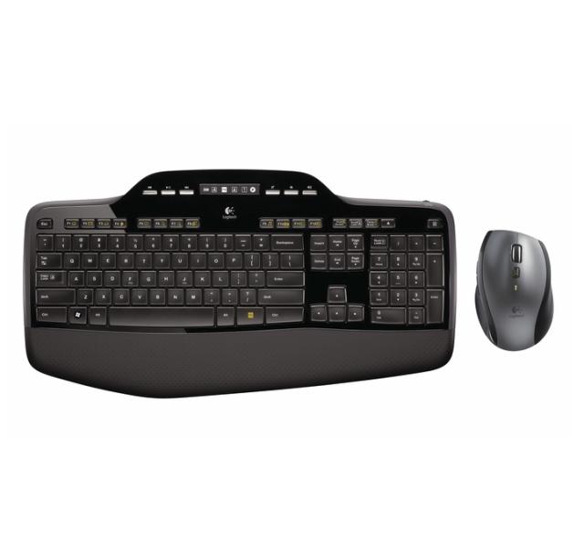 Комплект клавиатура и мишка Logitech MK710 Wireless, безжични, USB, черни