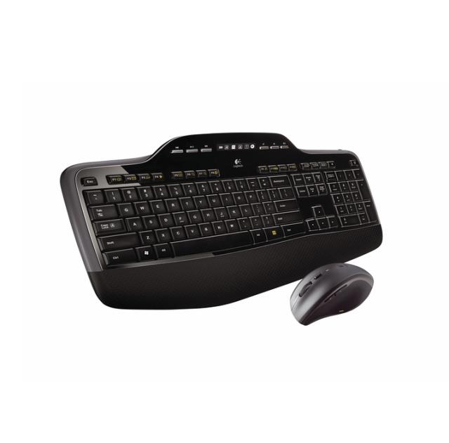 Комплект клавиатура и мишка Logitech MK710 Wireless, безжични, USB, черни