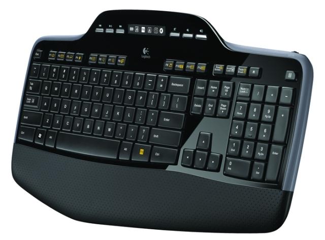 Комплект клавиатура и мишка Logitech MK710 Wireless, безжични, USB, черни