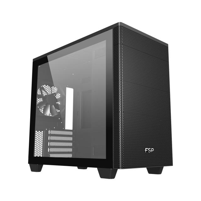 Кутия FORTRON CST360 B, Tower, 2x USB 3.0, 1x USBType-C, Micro ATX, Mini-ITX