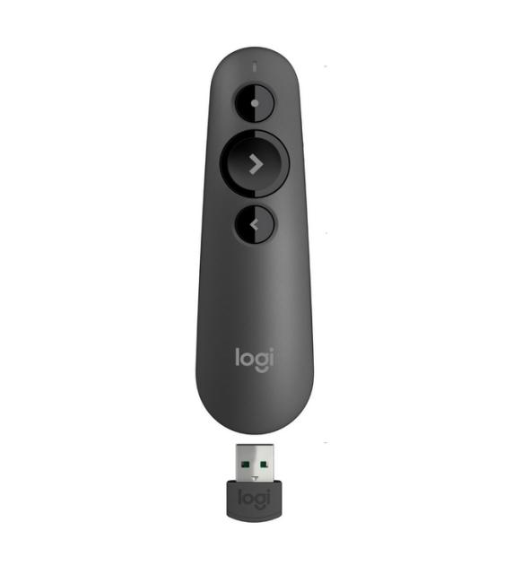 Безжичен презентер Logitech R500 Laser Presentation Remote - GRAPHITE