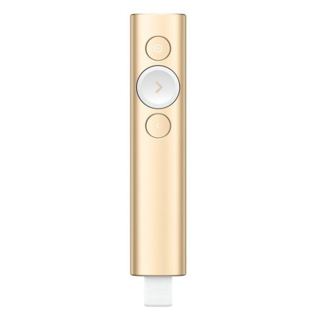 Безжичен презентер Logitech Spotlight Presentation Remote - Gold