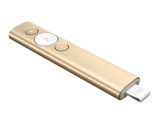 Безжичен презентер Logitech Spotlight Presentation Remote - Gold