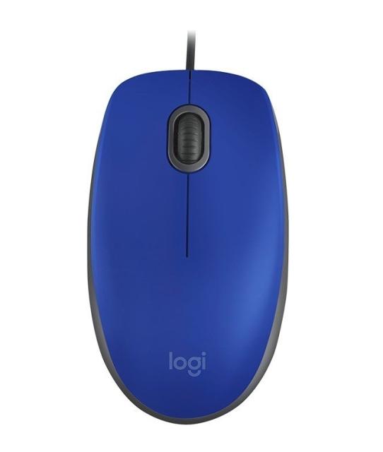 Мишка Logitech M110 Silent, оптична (1000dpi), USB, синя