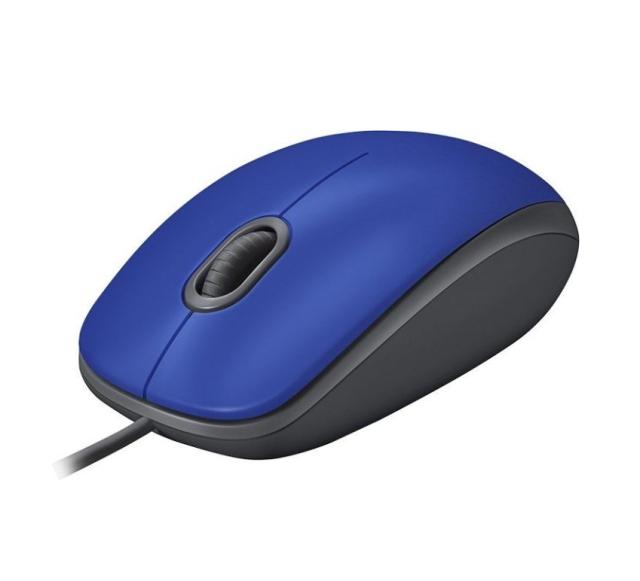 Мишка Logitech M110 Silent, оптична (1000dpi), USB, синя