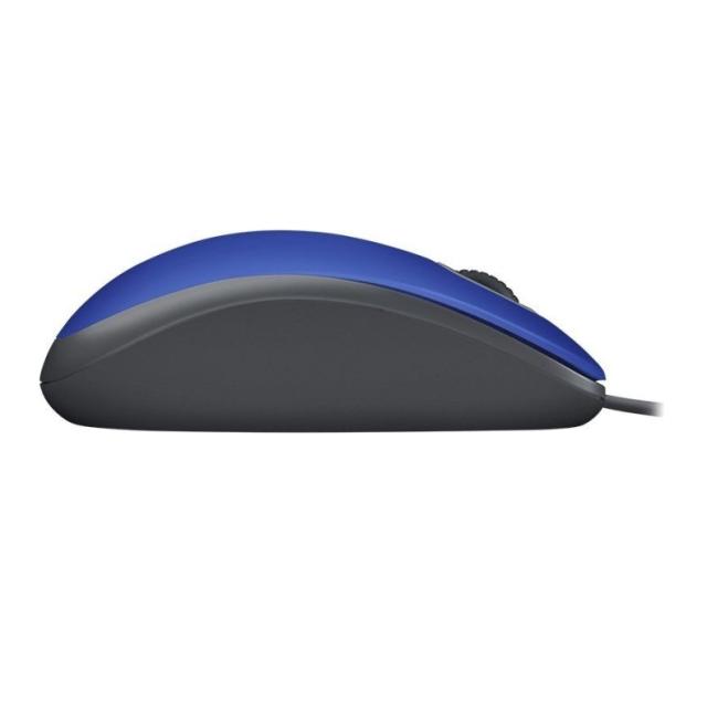 Мишка Logitech M110 Silent, оптична (1000dpi), USB, синя