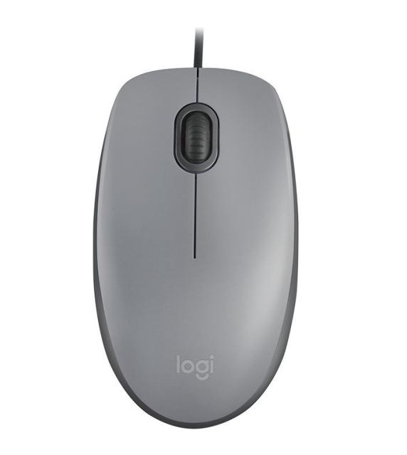 Мишка Logitech M110 Silent, оптична (1000dpi), USB, сива