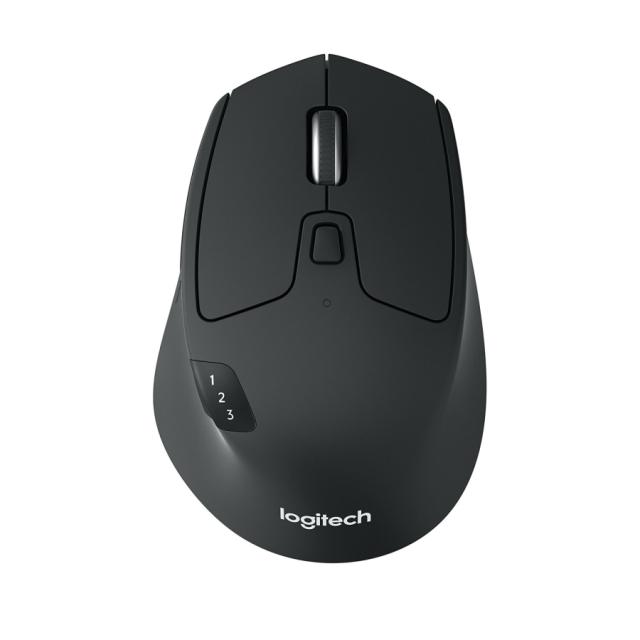 Мишка Logitech M720 Triathlon, оптична (1000 dpi), Bluetooth/Wireless, черна