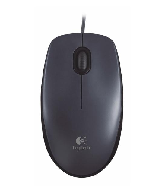 Мишка Logitech M90, оптична (1000dpi), USB, черна
