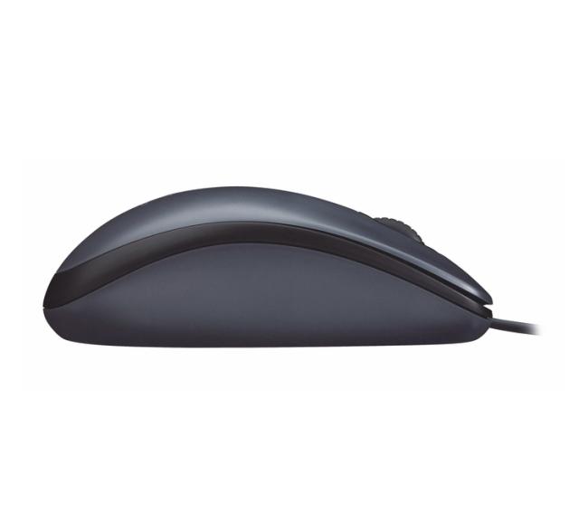 Мишка Logitech M90, оптична (1000dpi), USB, черна