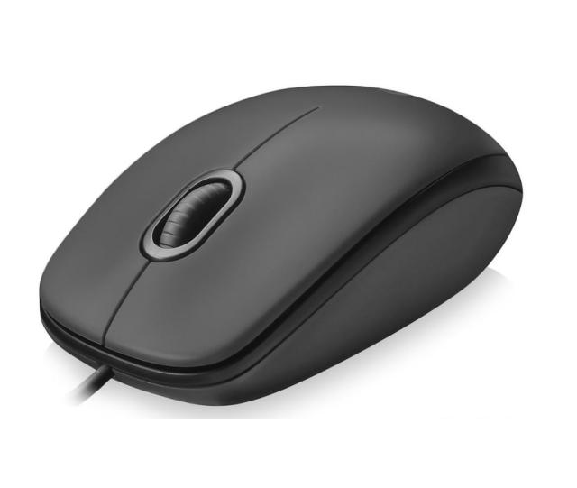 Мишка Logitech M100, оптична (1000dpi), черна/сива, USB