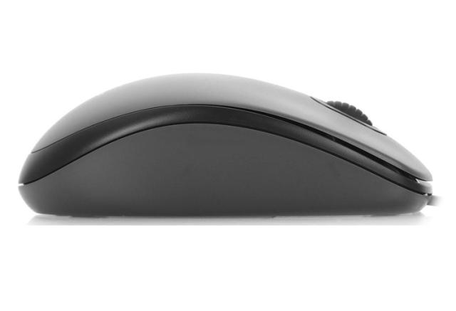 Мишка Logitech M100, оптична (1000dpi), черна/сива, USB