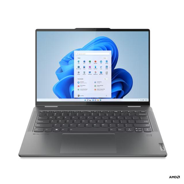 Лаптоп Lenovo Yoga Pro 7 14ARP8, AMD Ryzen 7 7735U, 8C (2.7 / 4.7 GHz, 16MB), 14.0" (35.56 cm) WUXGA , OLED 400nits Glossy / Anti-fingerprint, 16GB LPDDR5, 1TB SSD PCIe 4, Windows 11 Home