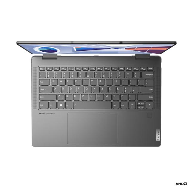 Лаптоп Lenovo Yoga Pro 7 14ARP8, AMD Ryzen 7 7735U, 8C (2.7 / 4.7 GHz, 16MB), 14.0" (35.56 cm) WUXGA , OLED 400nits Glossy / Anti-fingerprint, 16GB LPDDR5, 1TB SSD PCIe 4, Windows 11 Home