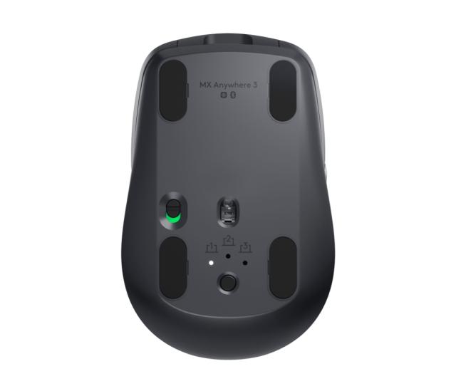 Мишка Logitech MX Anywhere 3, оптична (4000 dpi), Bluetooth/Wireless, графит