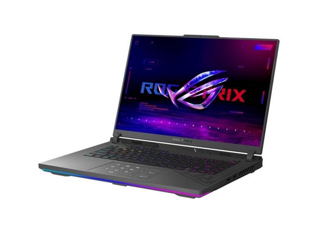 Лаптоп Asus ROG Strix G16 G614JU-N3218, Intel Core i7-13650HX 14C (2.6/4.9GHz, 24MB Cache),16" (40.64cm) WUXGA IPS 165Hz Anti-Glare Display, NVIDIA GF RTX 4050 6GB, 16GB DDR5, 1TB SSD NVMe, HDMI, 2x USB-C, Free DOS