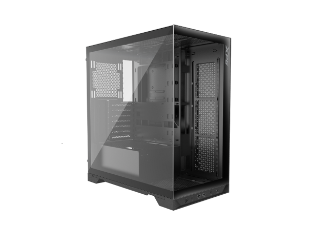 Кутия ADATA INVADER X  BLACK, Middle Tower, USB 3.2 Type-C x 1, USB 3.2 Type-A x 2, Mini-ITX, Micro-ATX, ATX