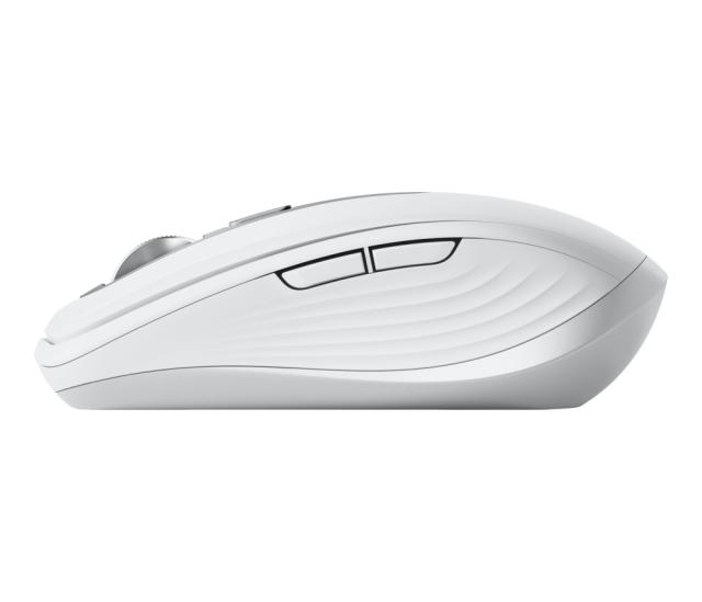 Мишка Logitech MX Anywhere 3 for Mac, оптична (4000 dpi), Bluetooth/Wireless, бяло/сива