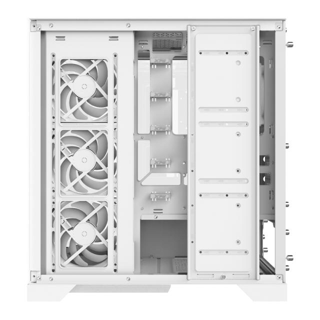 Кутия ADATA INVADER X  WHITE, Middle Tower, USB 3.2 Type-C x 1, USB 3.2 Type-A x 2, Mini-ITX, Micro-ATX, ATX