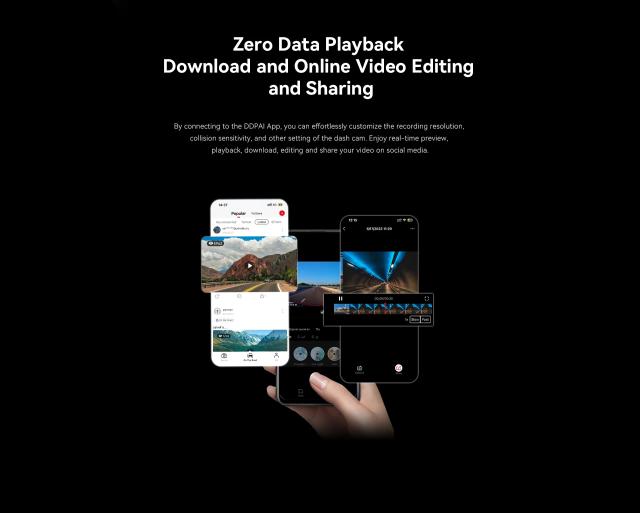 DDPAI Видеорегистратор Dash Cam Set N1 DUAL, Rear Cam included