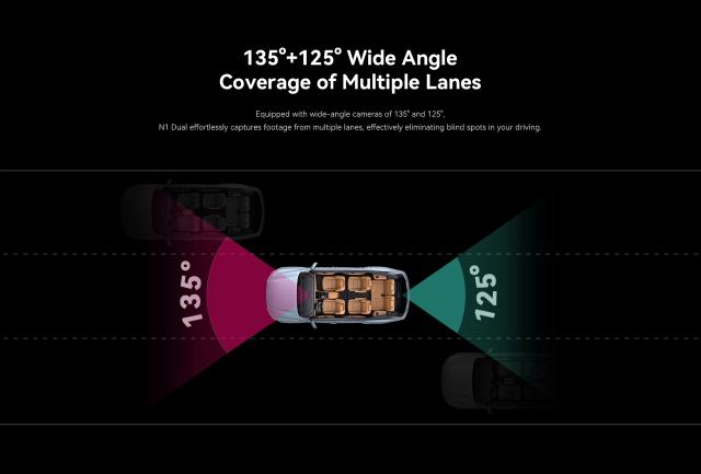 DDPAI Видеорегистратор Dash Cam Set N1 DUAL, Rear Cam included