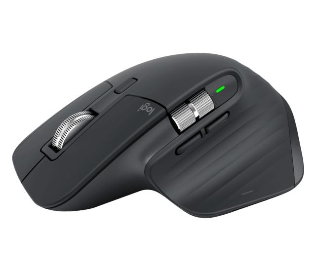Мишка LOGITECH MX Master 3 Advanced, лазерна (4000 dpi), USB, 7 програмируеми бутона, Bluetooth/Wireless, черна