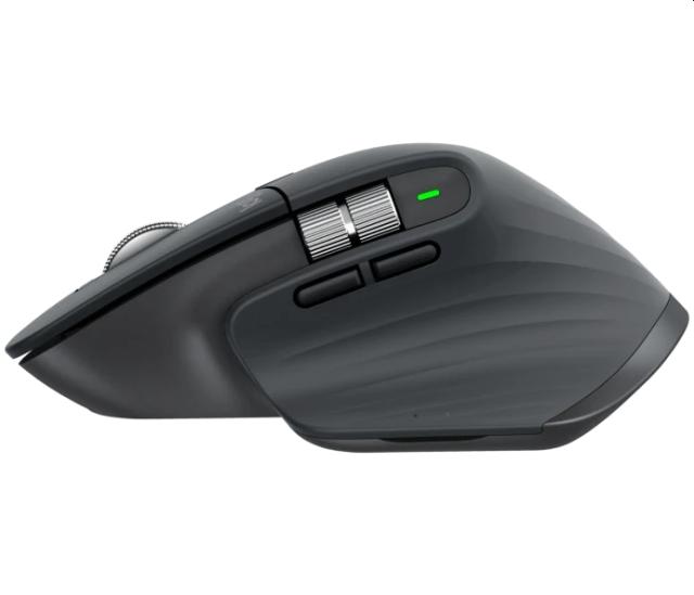 Мишка Logitech MX Master 3S, оптична (8000 dpi), Wireless, 7 бутона, графит