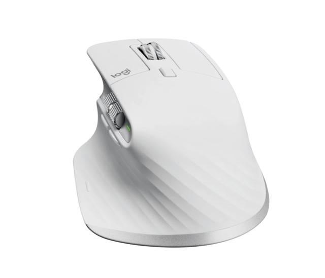 Мишка Logitech MX Master 3S, оптична (8000 dpi), Wireless, 7 бутона, светло сива