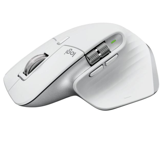 Мишка Logitech MX Master 3S, оптична (8000 dpi), Wireless, 7 бутона, светло сива