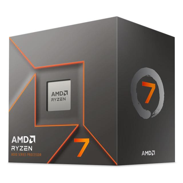 Процесор AMD RYZEN 7 8700F 8C (4.1 / 5.0 GHz, 24MB Cache), 65W, AM5, BOX