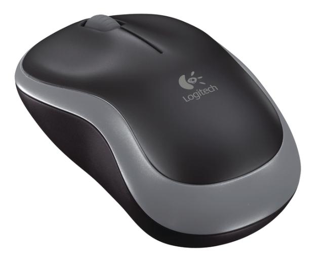 Мишка Logitech M185, оптична (1000 dpi), Wireless, сива