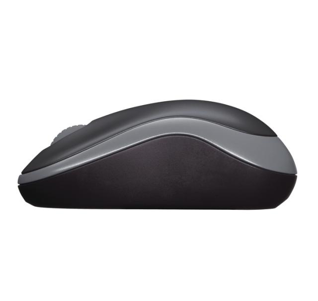 Мишка Logitech M185, оптична (1000 dpi), Wireless, сива