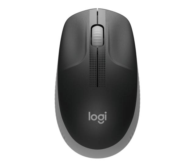 Мишка Logitech M190, оптична (1000dpi), Wireless, черно/сива