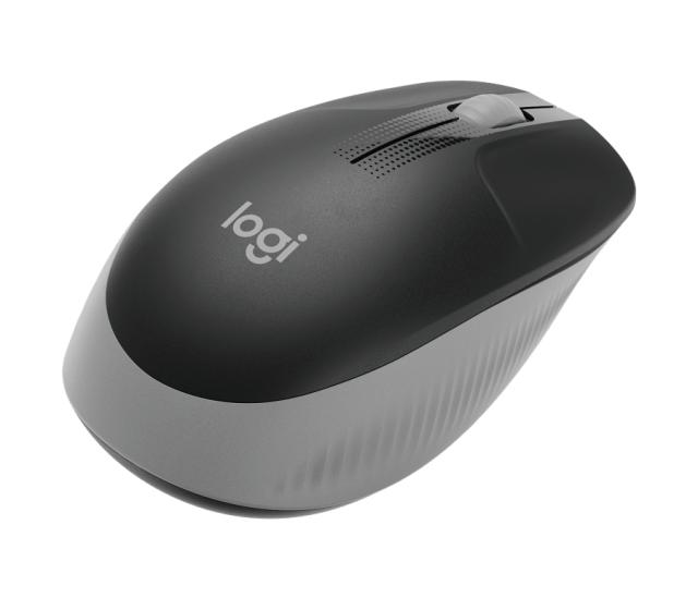 Мишка Logitech M190, оптична (1000dpi), Wireless, черно/сива