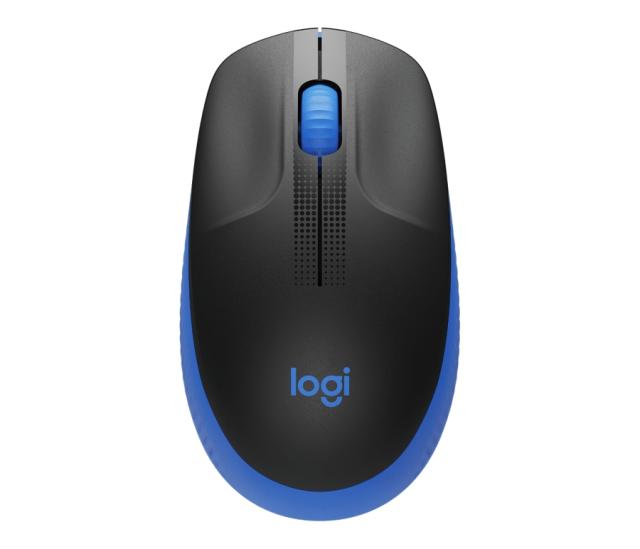 Мишка Logitech M190, оптична (1000dpi), Wireless, черно/синьо 