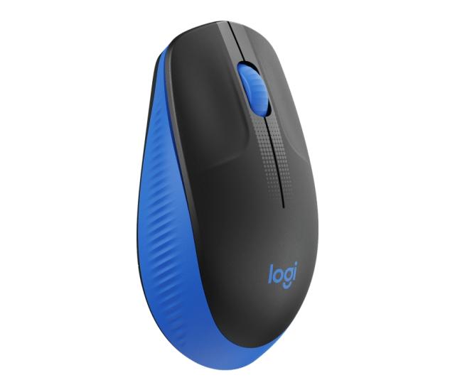 Мишка Logitech M190, оптична (1000dpi), Wireless, черно/синьо 