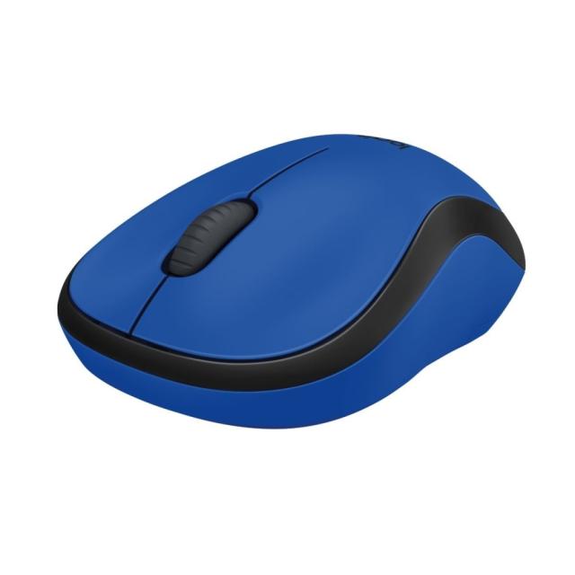 Мишка Logitech M220 Silent, оптична (1000dpi), Wireless, синя