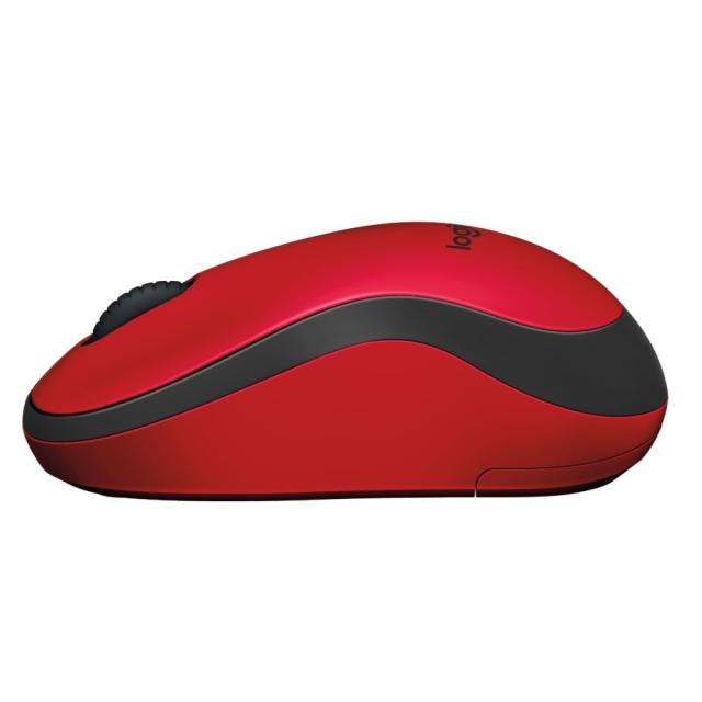Мишка Logitech M220 Silent, оптична (1000dpi), Wireless, червена