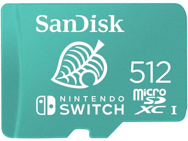 Карта памет SanDisk Nintendo MicroSDXC UHS-I card for Nintendo Switch, Yoshi Edition 512GB, До 100MB/s