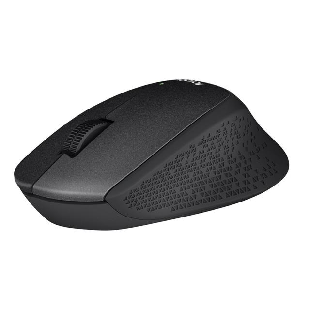 Мишка Logitech M330 Silent Plus, оптична (1000 dpi), Wireless, черна