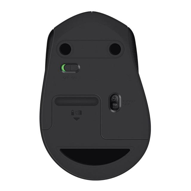 Мишка Logitech M330 Silent Plus, оптична (1000 dpi), Wireless, черна