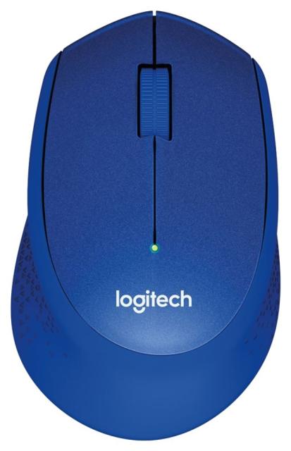 Мишка Logitech M330 Silent Plus, оптична (1000 dpi), Wireless, синя