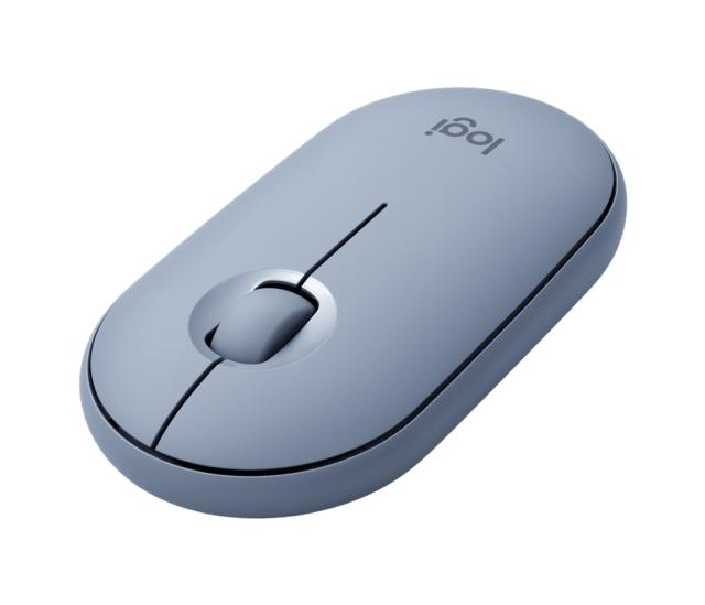 Мишка Logitech Pebble M350, оптична (1000 dpi), Wireless, синя