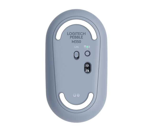 Мишка Logitech Pebble M350, оптична (1000 dpi), Wireless, синя