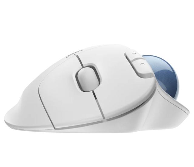 Мишка Logitech MX Ergo M575, оптична (2000 dpi), Trackball, Bluetooth/Wireless, бяла